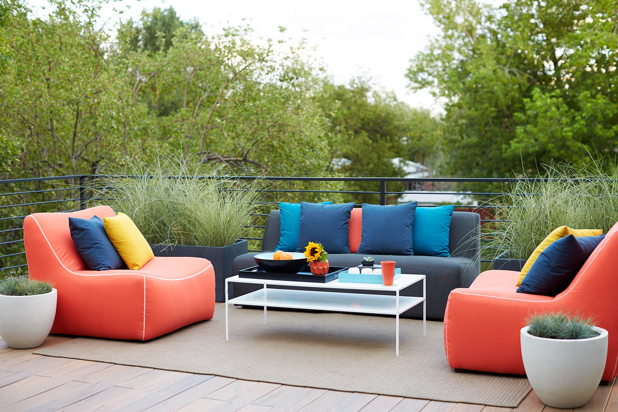 Fully Upholstered Outdoor Sofa Set, Lounge Sitting for Garden, Terrace & patio