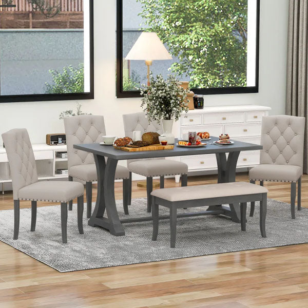 Fully Upholstered Indoor Furniture - Dining Set - Maurienne