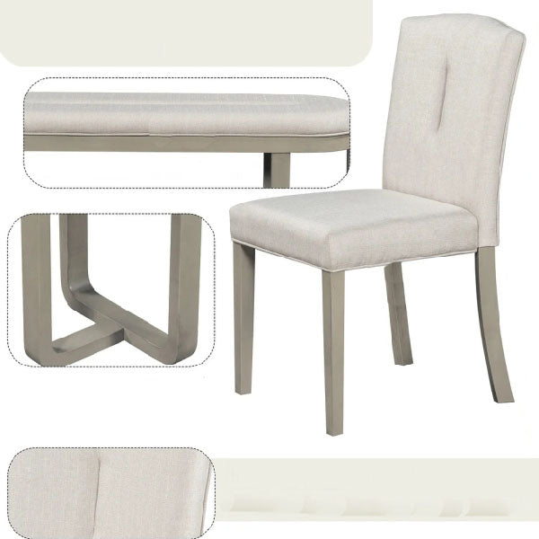 Fully Upholstered Indoor Furniture - Dining Set - Mozaic