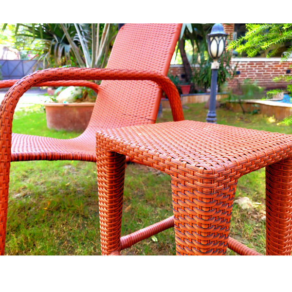 Outdoor Furniture - Easy Lazy Chair - Orange# - Ready Stock Sale