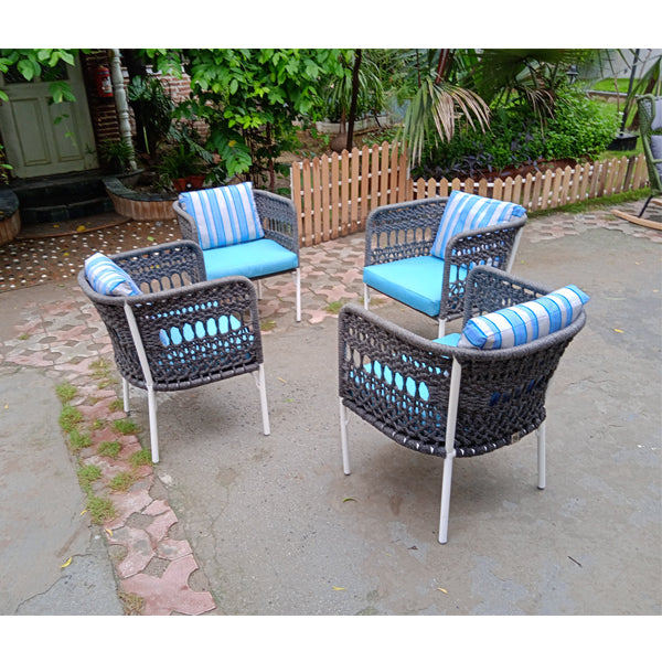 Outdoor Furniture Braided & Rope Coffee Chair - Oriental - Ready Stock Sale