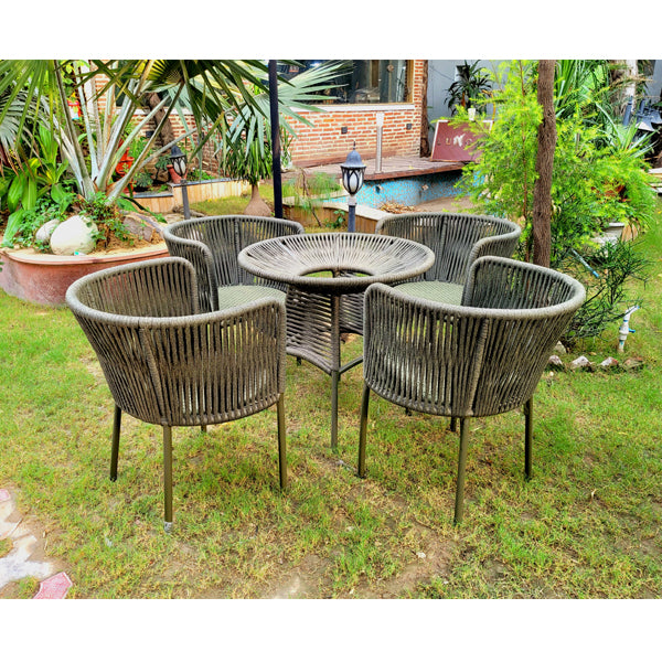 Outdoor Braided & Rope Coffee set, Garden Terrace & Patio, Braided