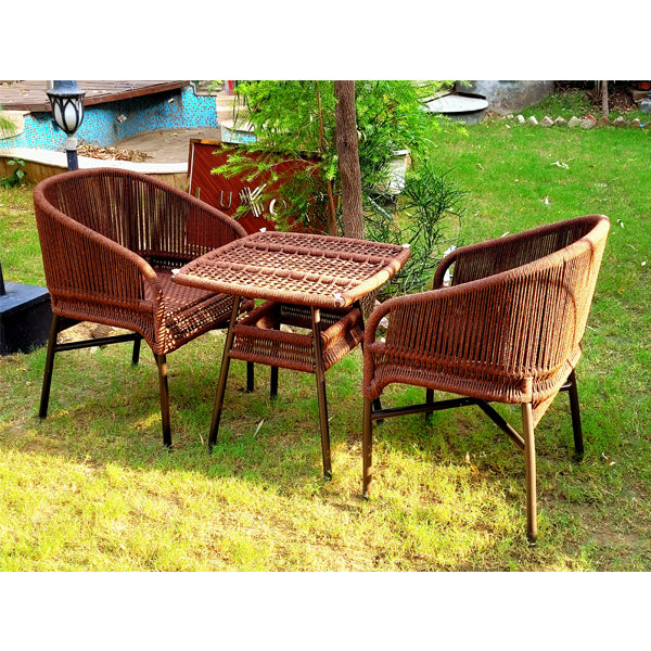Outdoor Furniture Braided & Rope Coffee Set - Verge - Ready Stock Sale