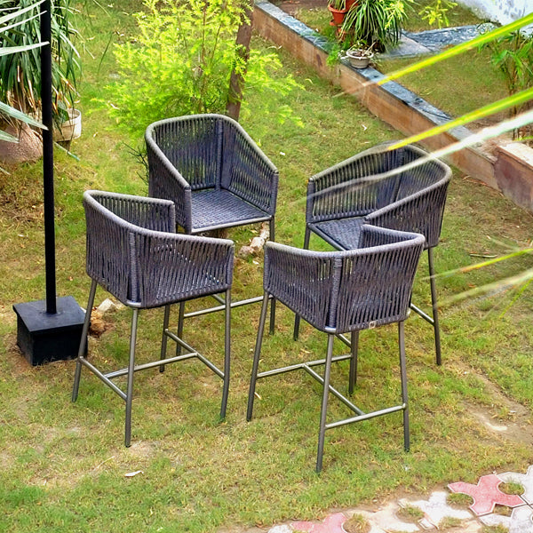Outdoor Furniture Braided, Rope & Cord Bar Chair - Aniriksn - Ready Stock Sale