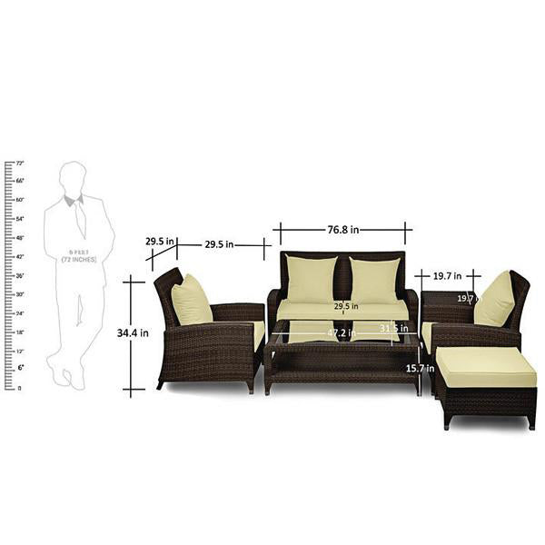 Outdoor Furniture Wicker Sofa - Gravity