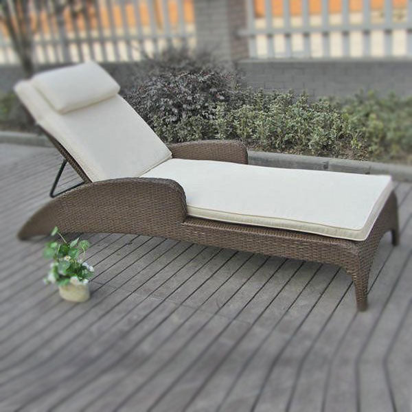 Outdoor Furniture Wicker Sun Lounger - Elevate