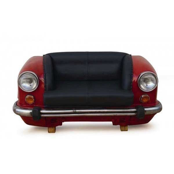 Antique Automobile Furniture - Ambassador Car Sofa - Red