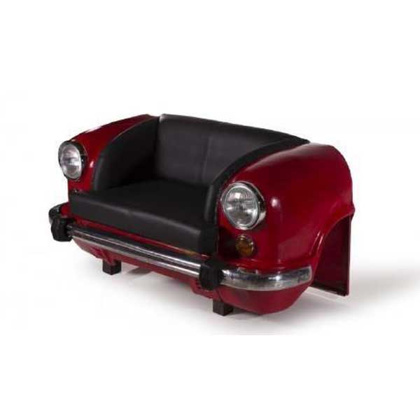 Antique Automobile Furniture - Ambassador Car Sofa - Red