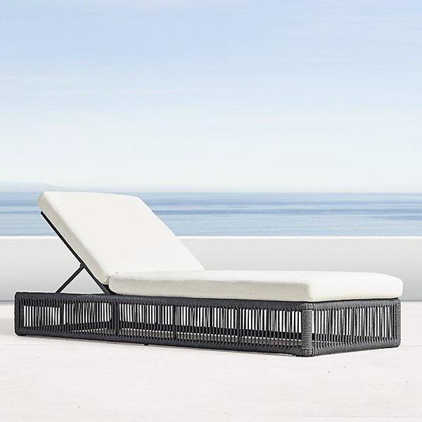 Outdoor Braided & Rope Sunlounger - Pristine