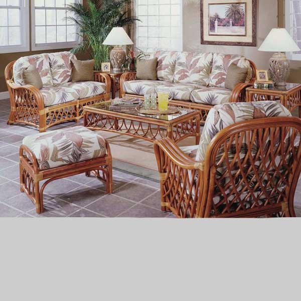 Cane Rattan Furniture Sofa Set For