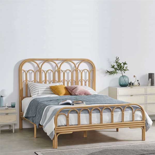 Cane & Rattan Furniture - Bed - Asian