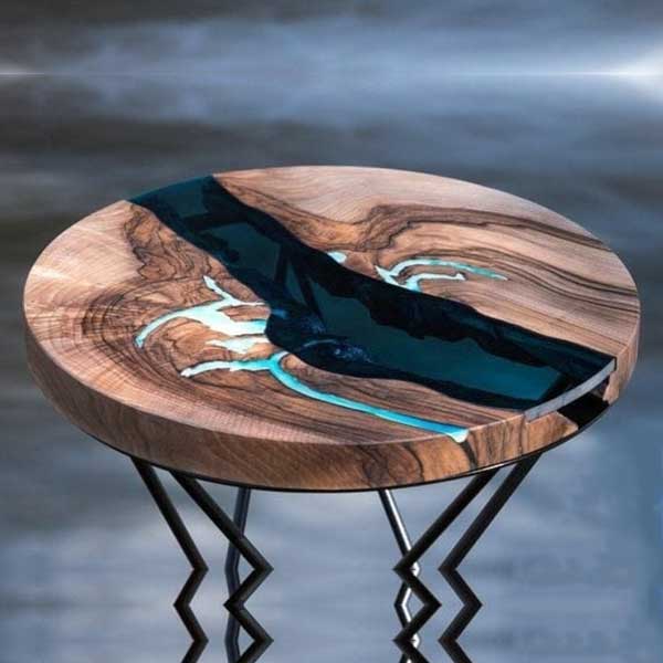 Epoxy Resin Furniture - Bed Side Table - Bemba