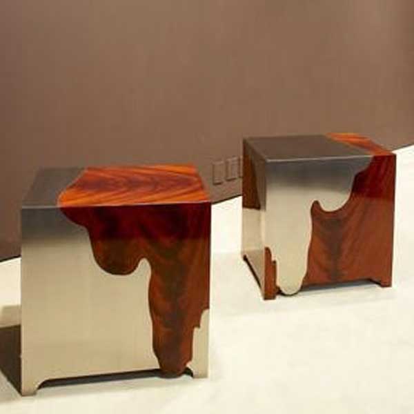 Epoxy Resin Furniture - Wood Side Table - Solid
