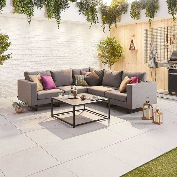 Fabric Upholstered Outdoor Furniture - Sofa Set -Edenia 