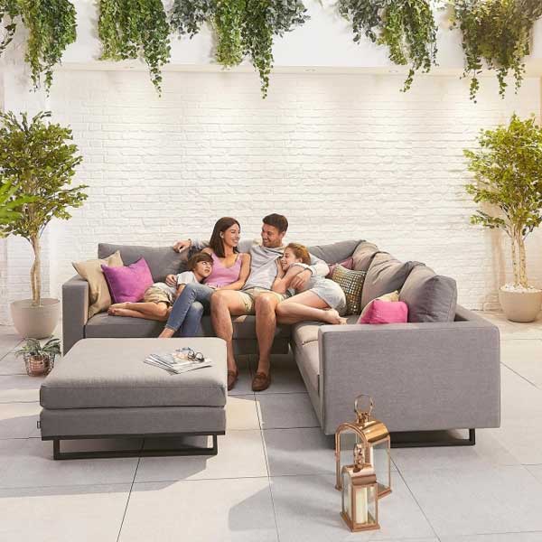 Fabric Upholstered Outdoor Furniture - Sofa Set - Edenia 