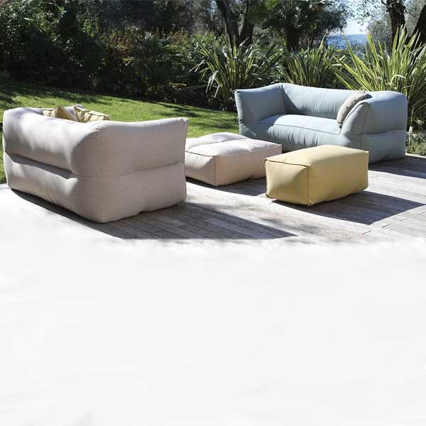 Fully Upholstered Outdoor Furniture - Sofa Set - Puffone