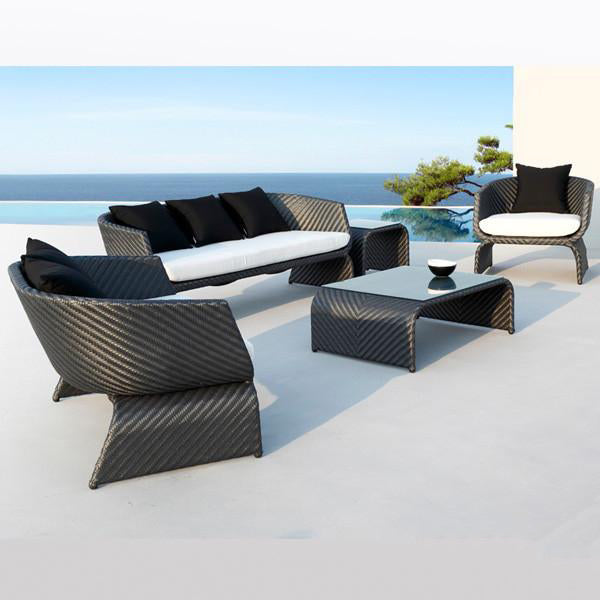 Outdoor Furniture - Wicker Sofa - Mediterranean
