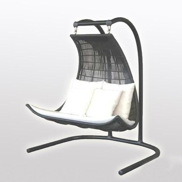 Outdoor Wicker Two Seater - Swing With Stand - Equator
