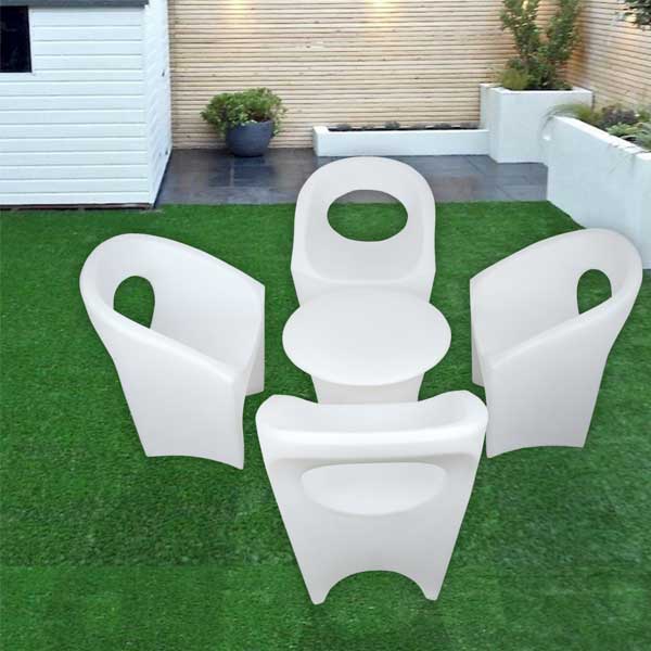 Outdoor Led Neon Glow Furniture - Coffee Set- omion