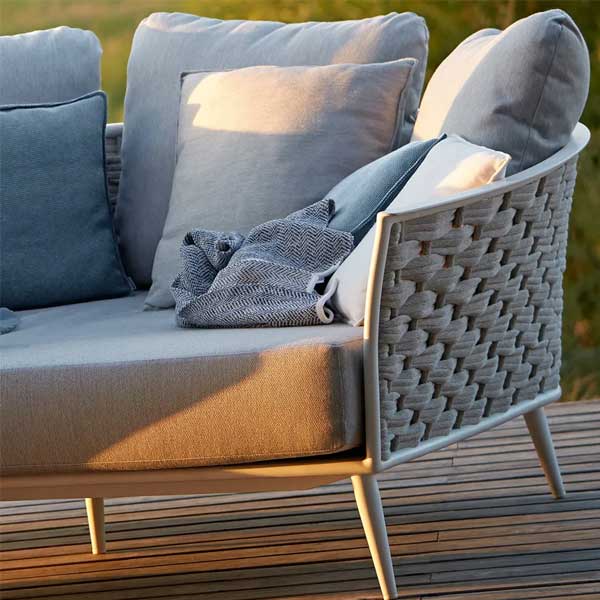 Outdoor Braided & Rope Couch - Nature