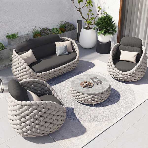 Outdoor Furniture Braided, Rope & Cord, Sofa - Textline