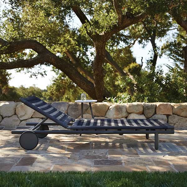 Outdoor Braided & Rope Sunlounger - Antra