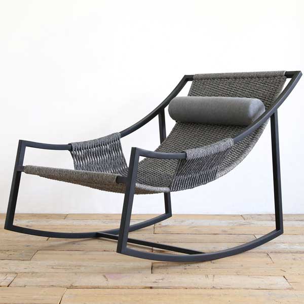Outdoor Braid And Rope Rocking Chairs - Kankoon