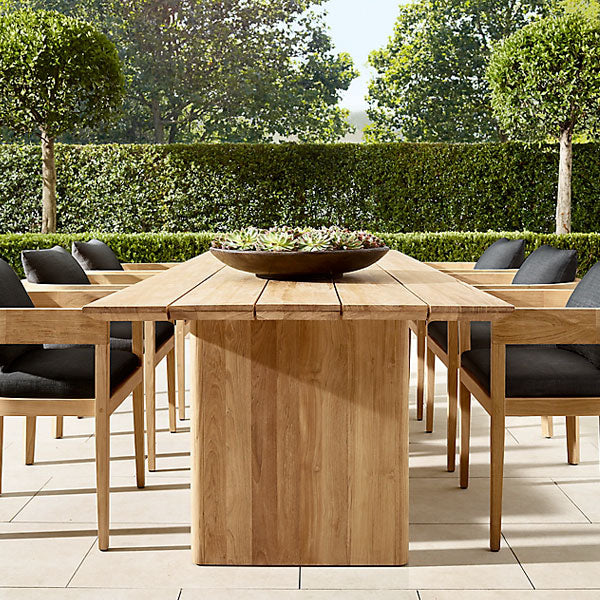 Outdoor Wood - Dining Set - Oak