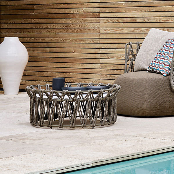 Outdoor Patio Braid & Rope Coffee Table & Center Table - Deneme