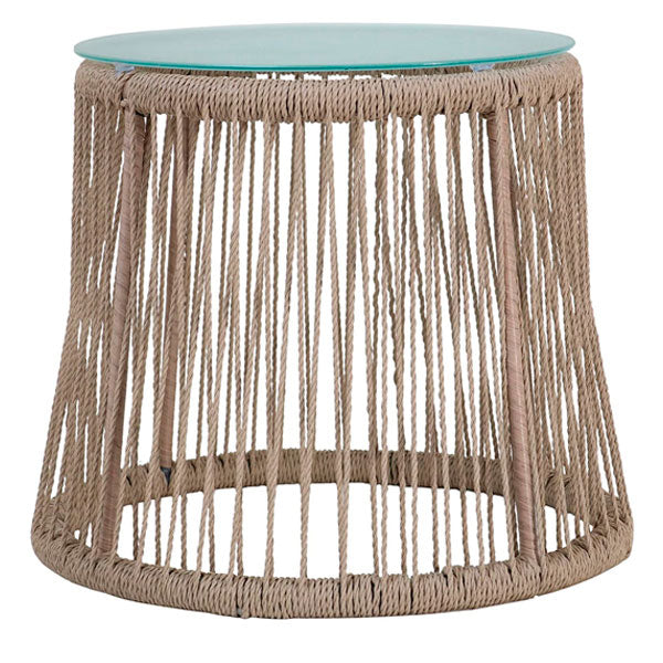 Outdoor Furniture Patio Braid & Rope Side Table & End Table - Omni