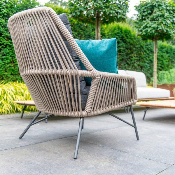 Outdoor Furniture Braid and Rope Chair,Lazy Chair, Rest Chair, Easy Chair, ocassional chair - Cardamon