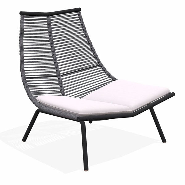 Outdoor Braid and Rope Heigh Back Chair,Lazy Chair, Rest Chair, Easy Chair, Ocassional chair - Meredian