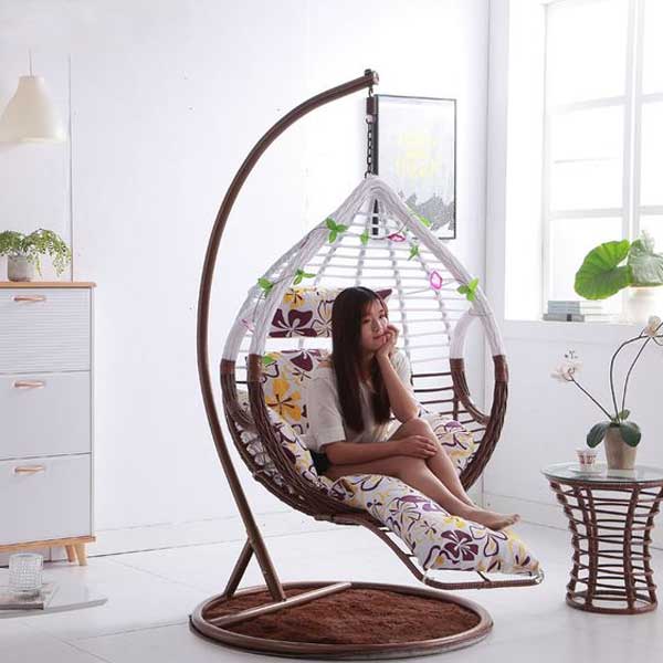 Outdoor Wicker - Swing With Stand - Corsica