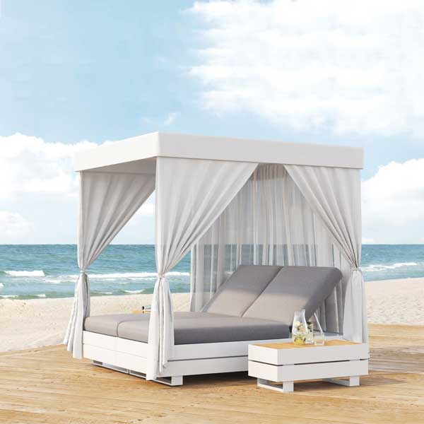 Outdoor Wood & Aluminum - Daybed - Boxe