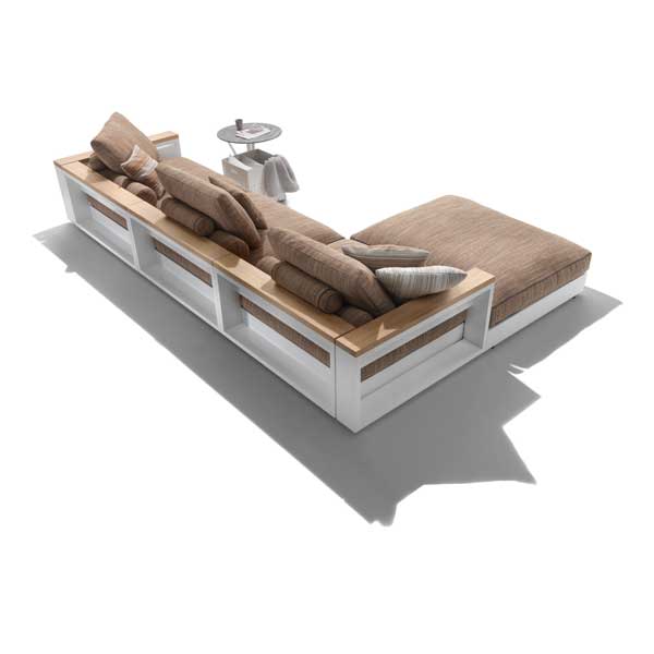Outdoor Wood & Alluminum - Sofa Set - Freeport