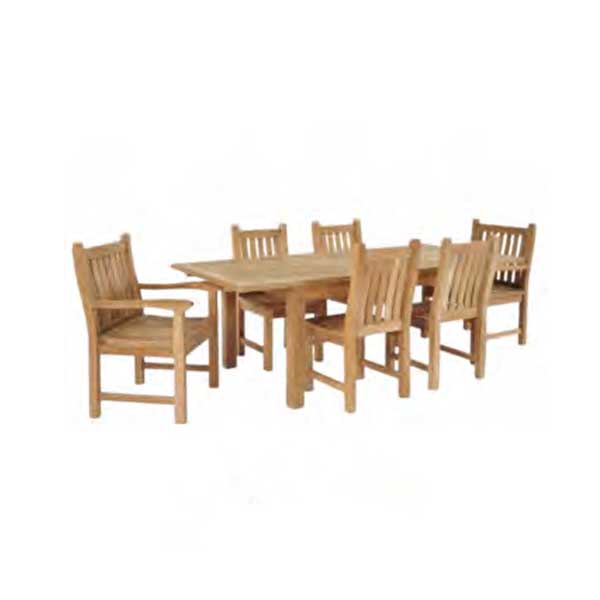 Outdoor Wood Dining Set - Riserum