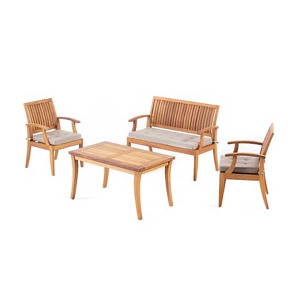 Outdoor Wood - Sofa Set - Alya