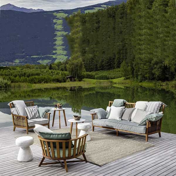 Outdoor Wood - Sofa Set - Navone