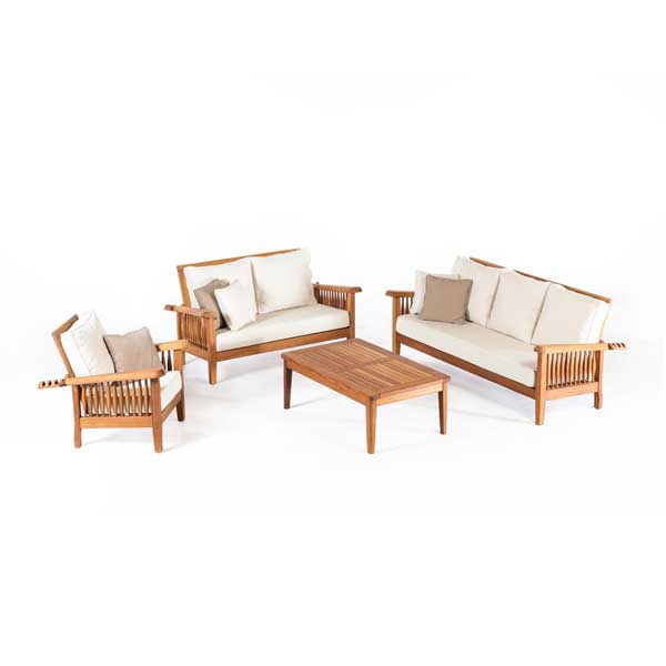 Outdoor Wood - Sofa Set - Terra
