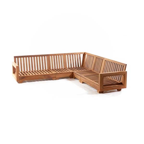 Outdoor Wood - Sofa Set - Malino
