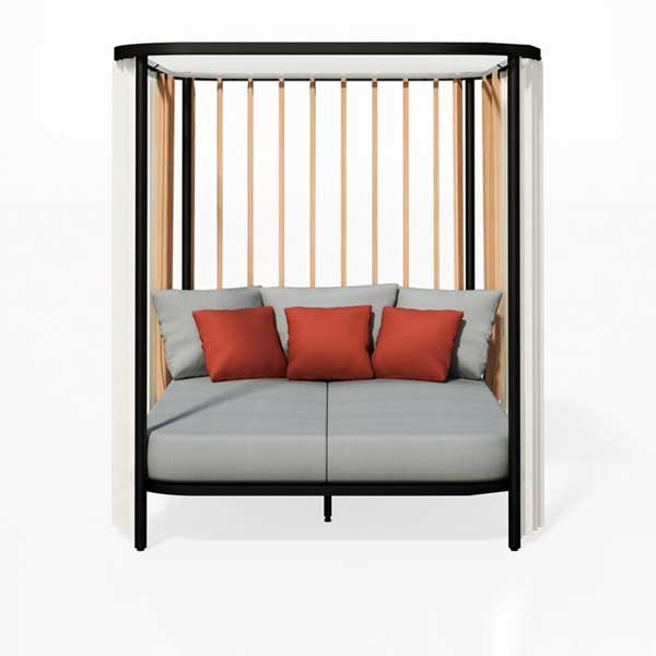 Outddoor Wood & Aluminum - Daybed - Graphite