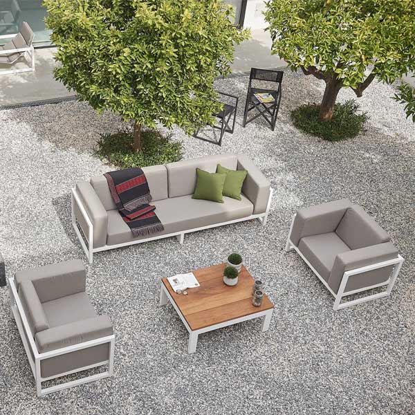 Outdoor Wood & Aluminum - Sofa Set - Husga