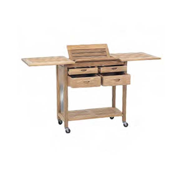Outdoor Wooden Serving Trolley - Dolly