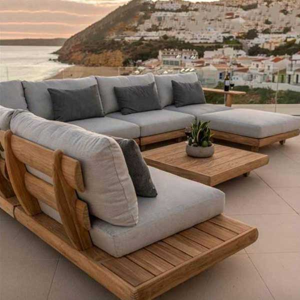 Outdoor Wood - Sofa Set - Nixien