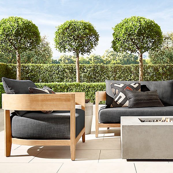 Outdoor Wood - Sofa Set - Oak