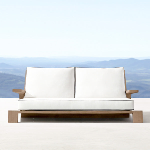 Outdoor Wood - Sofa Set - Mahogany