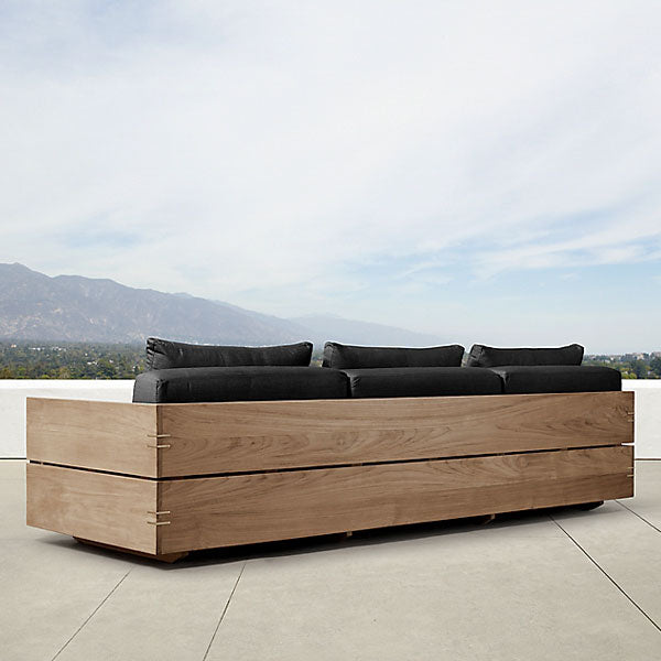 Outdoor Wood - Sofa Set - Anigre for Patio, Garden & Terrace