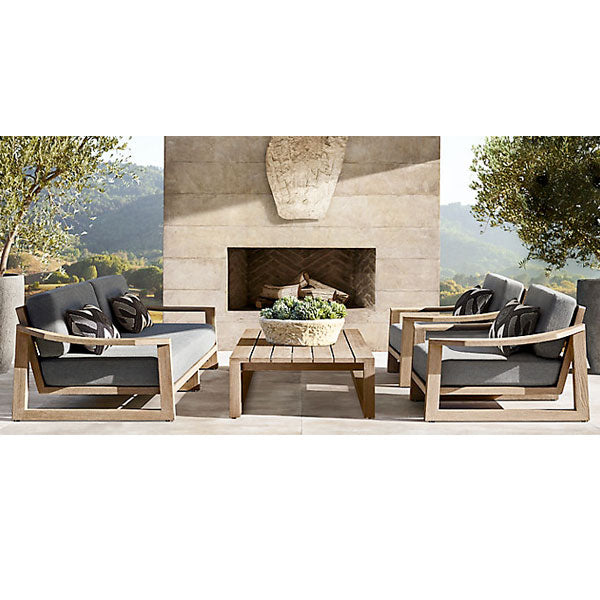 Outdoor Wood - Sofa Set - Granadillo for Patio, Garden & Terrace