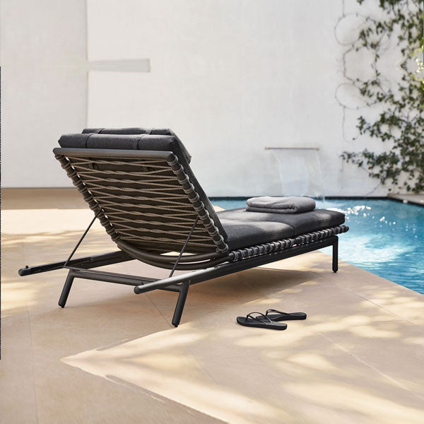 Outdoor Braided & Rope Sunlounger -Modish