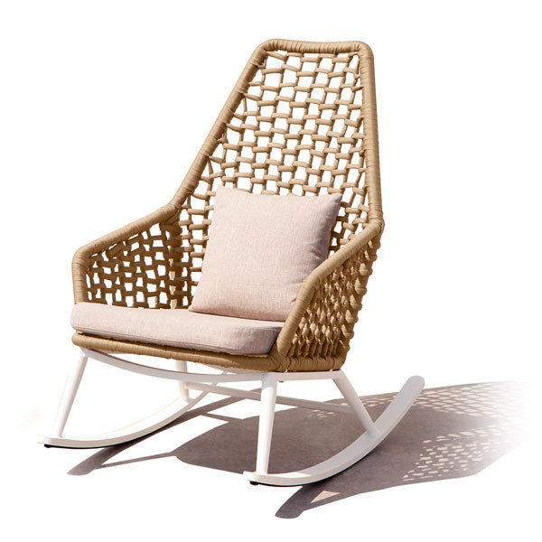 Outdoor Furniture Braid And Rope Rocking Chairs - Artic